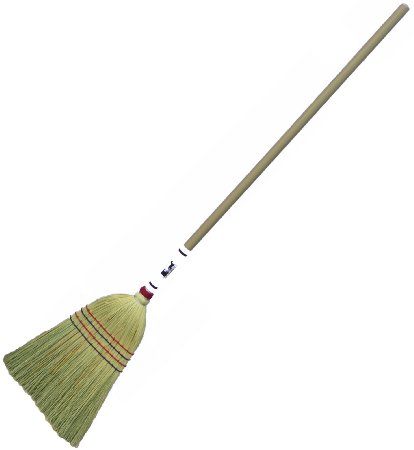 Authentic Hand Made All Broomcorn Broom (Light 15-Inch Head)