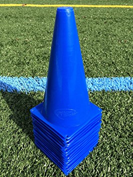 World Sport Set of 15 Blue Nine Inch Cones