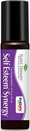 Plant Therapy Self Esteem Synergy Pre-Diluted Essential Oil Roll-On  Ready to use! Blend of: Spruce, Rosewood, Blue Tansy and Frankincense in Fractionated Coconut Oil  10 ml (1/3 oz)