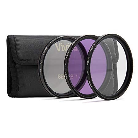 Vivitar 3 Pc Filter Kit 52MM Uv/cpl/fdl