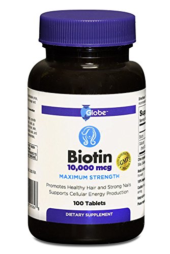 BIOTIN 10,000 mcg MAXIMUM STRENGTH Tablets, 100-Count