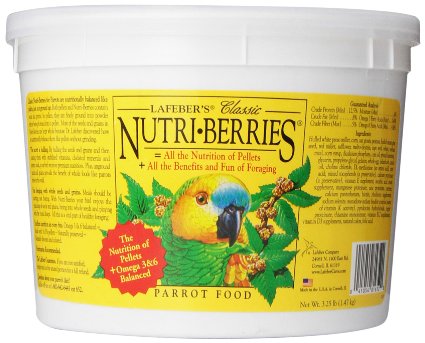Lafeber's Nutri-Berries Classic Parrot Food Tub