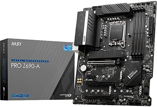 MSI PRO Z690-A ProSeries Motherboard (ATX, 12th Gen Intel Core, LGA 1700 Socket, DDR5, USB 3.2 Gen 2, PCIe 5, 2.5G LAN, M.2 Slots)