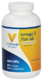 the Vitamin Shoppe - Omega 3 Fish Oil 300 Epa  200 Dha 1000 mg 240 softgels