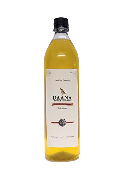 Daana Organic Sunflower Oil, Cold Pressed, Single Origin, 1 L
