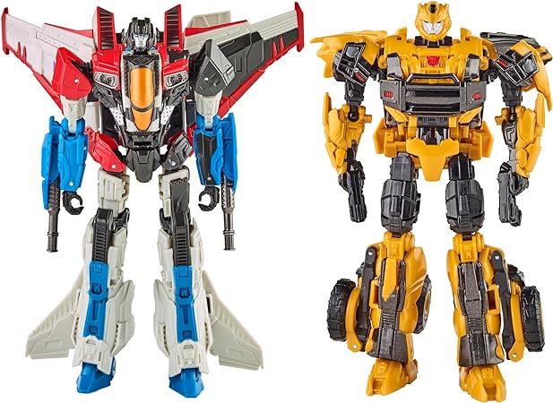 Transformers: Reactivate Video Game-Inspired Bumblebee and Starscream 2-Pack, 6.5-inch Converting Action Figures, 8