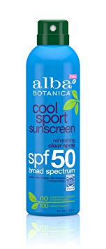 Alba Botanica Cool Sport Refreshing Clear Spray SPF 50 Sunscreen, 6 oz.