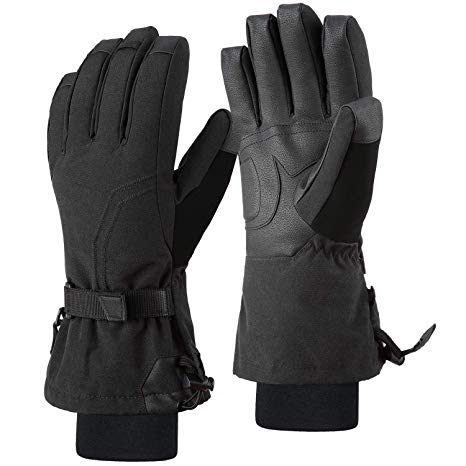 Andake Ski Gloves for Men, Thermal Breathable 90% Down Gloves, -35°F Cold Resistant and Waterproof, Warm Winter Gloves with Non-slip Palm, Great To Keep Hands Warm in Cold Weather