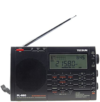 TECSUN PL-660 Portable Shortwave FM/AM World Radio Compact Receiver Black(UK-PL660-Black))