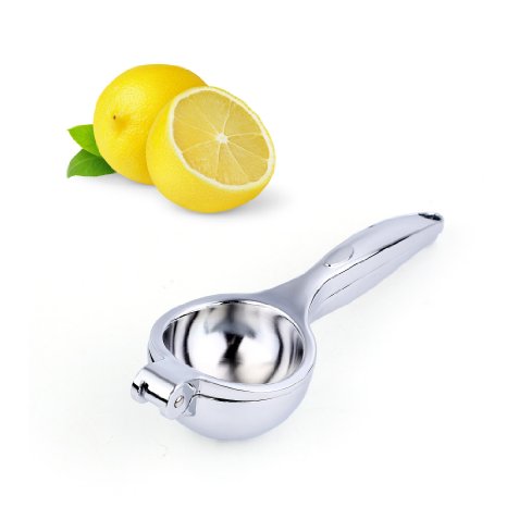 3S Large Size Single Press Lemon Squeezer, Dishwasher Safe Lightweight Robust & Durable, Silver
