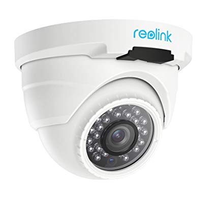 Reolink Ip PoE Security Camera 4 Megapixels Super HD 2560x1440 Audio Support Dome Outdoor Indoor IR Night Vision Motion Detection RLC-420