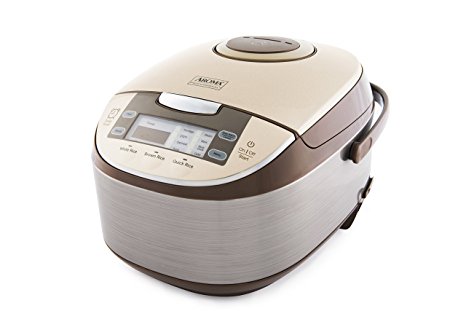 Aroma Housewares ARC-6106 Professional 6 Cups Uncooked Rice Cooker, Food Steamer, Silver