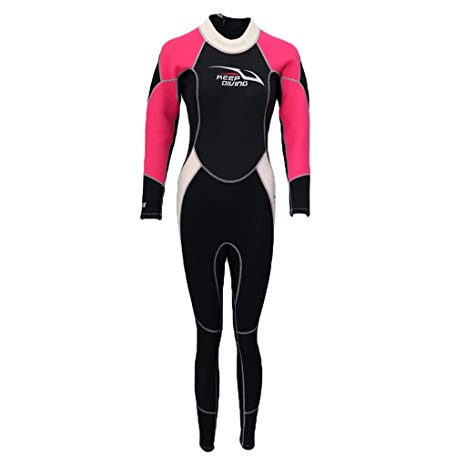 MagiDeal Stretchy 3mm Neoprene Women Surf Dive Wetsuit Kayak Winter Swimming Full Body Wet Suit Warm & Comfortable XS to XXL