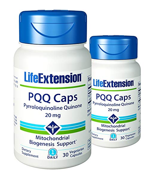 Life Extension PQQ Caps 20 Mg, 30 vegetarian caps x 2