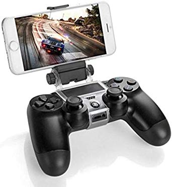 Ocamo PS4 Slim Smart Handle Clip Cell Mobile Phone Clamp Holder with OTG Cable for Playstation 4 Controller