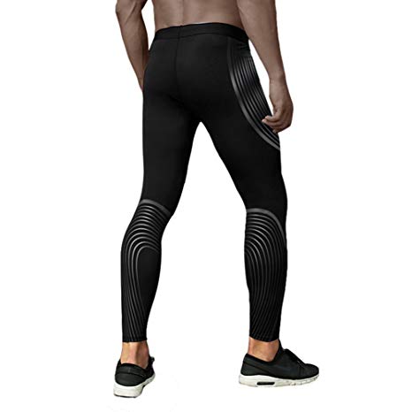 HOTIAN Bodybuilding Compression Pants Running Tights Leggings for Men