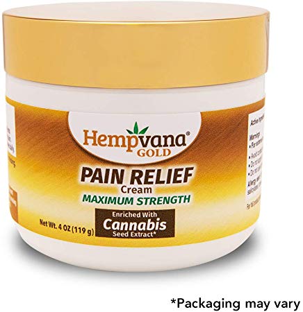 As Seen On TV Hempvana Gold Pain Relief Cream with 2X Cannabis Seed Extract for Arthritis - Hemp Cream for Pain Relief & Joint Pain Relief (1 Pack)