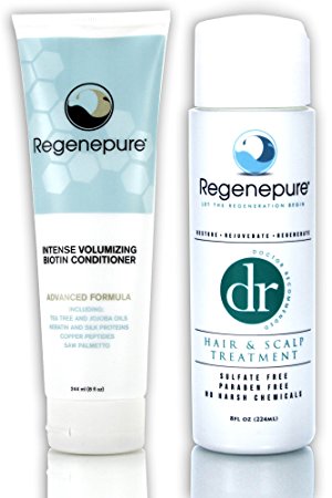 Regenepure - DR Shampoo, 8 Ounces   Biotin Conditioner, 8 Ounces