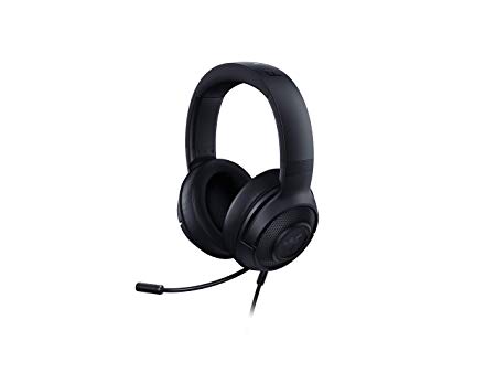 Razer Kraken X Ultralight Gaming Headset: 7.1 Surround Sound Capable on PC Only - Lightweight Frame - Bendable Cardioid Microphone - for PC, Xbox, PS4, Nintendo Switch - Matte Black
