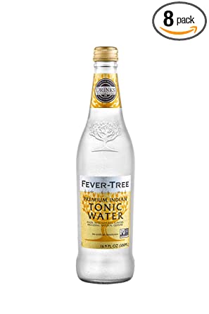Fever-Tree Premium Indian Tonic Water, No Artificial Sweeteners, Flavourings or Preservatives, 16.9 Fl Oz (Pack of 8)