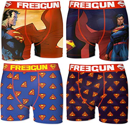 FREEGUN Set Boxers Briefs Superman Man OR Boy - Sublimation Printing