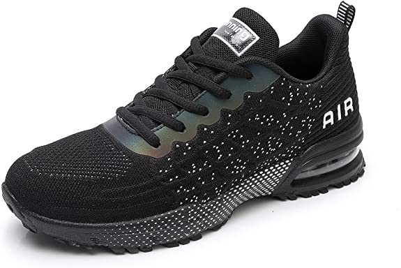 AMEMNY Women's Lightweight Athletic Running Shoes Breathable Fashion Sport Air Cushion Fitness Gym Jogging Sneakers