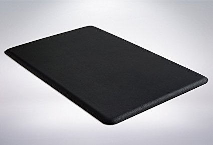 The Original 1/2" GORILLA GRIP Anti-Fatigue Comfort Mat, Ergonomically Engineered, Highest Quality Material, Non-Toxic, Waterproof, 32x20 inches (Black)