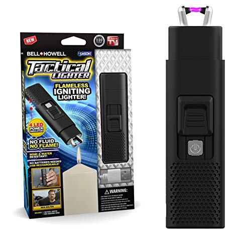 TACLIGHTER from Bell   Howell, USB-Rechargeable, Butane-Free Plasma Lighter As Seen On TV (Black)