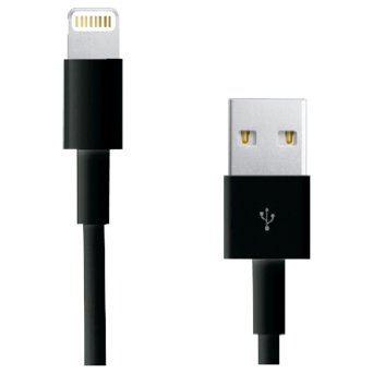 RCA AH750BR Lightning-To-USB Cable 3 Feet - Retail Packaging - Black