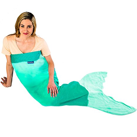 Blankie Tails Mermaid Tail Blanket (Adult/Teen Size) (Aqua Ombre - New!)