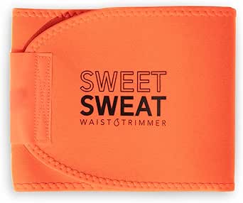 Sweet Sweat Waist Trimmer for Women and Men - Sweat Band Waist Trainer for High-Intensity Training & Workouts, 5 Sizes