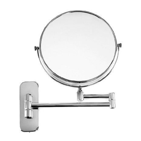 Songmics 7x Magnification Shaving Mirror Wall Mounted for Beauty Makeup & Bathroom - 360° swivel BBM713