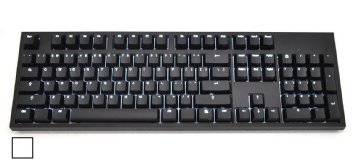 CODE 104-Key Illuminated Mechanical Keyboard with White LED Backlighting - Cherry MX Clear