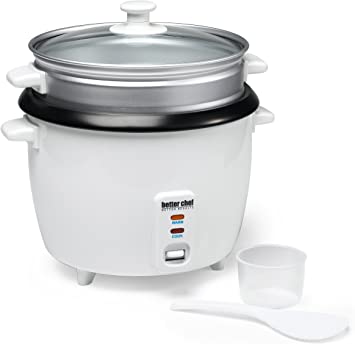 Better Chef IM-411ST 20-Cup (Cooked) Rice Cooker with Food Steamer