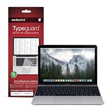 MacBook Pro 13" / 15" (2016 - 2017, With Touch Bar) (UK/EU) Keyboard Protector - (Anti-Bacterial) - MediaDevil Typeguard