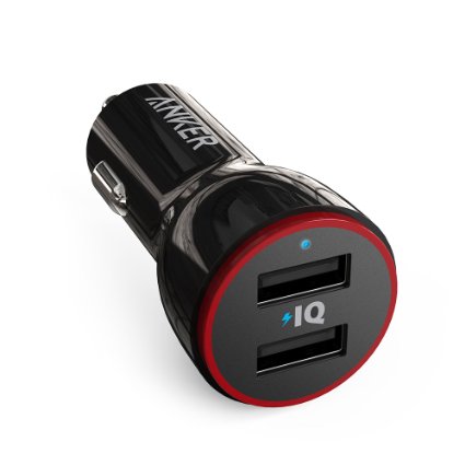 Anker PowerDrive 2 24W  48A 2-Port USB Car Charger iPhone Car Charger for iPhone 6s  6  6 Plus iPad Air 2  mini 3 Galaxy S6  Edge  Plus Note 5 Bluetooth Headsets GPS and More