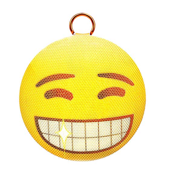 AOMAIS Emoji Bluetooth Speaker, Wireless Portable Ball Speaker with 10W Deep Bass, IPX4 Waterproof丨Built-in Mic丨12H Playtime丨Bluetooth V4.2丨TWS Pairing, Perfect for Home Party, Outdoors, Pool - Smile