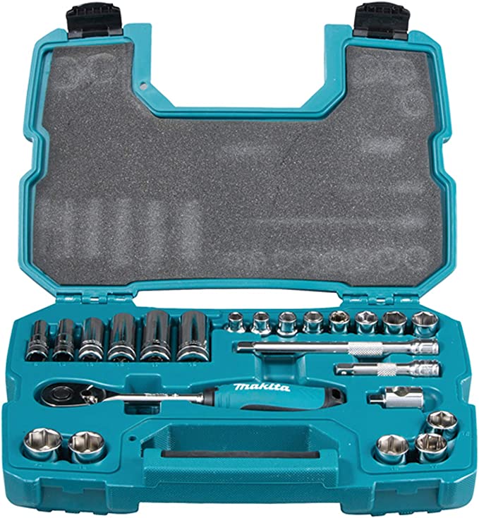 Makita B-65573 23 Piece Ratchet and Socket Set