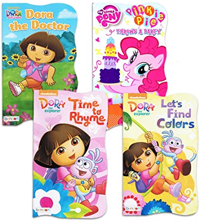 Nickelodeon Dora The Explorer Baby Toddler Board Books - Set of Four