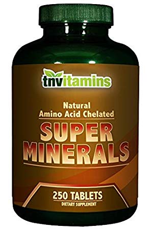 Super Chelated Multi Minerals by TNVitamins 250 Tablets