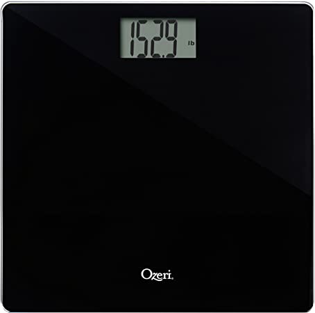 Ozeri Precision Bath Scale (440 lbs / 200 kg) in Tempered Glass, with 50 gram Sensor Technology (0.1 lbs / 0.05 kg) and Infant, Pet & Luggage Tare