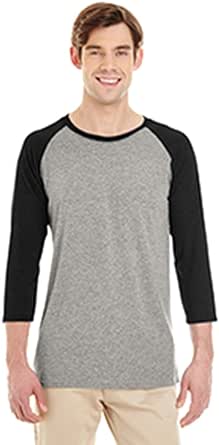 Jerzees Mens Dri-Power Active Triblend Baseball Raglan T-Shirt (601RR)