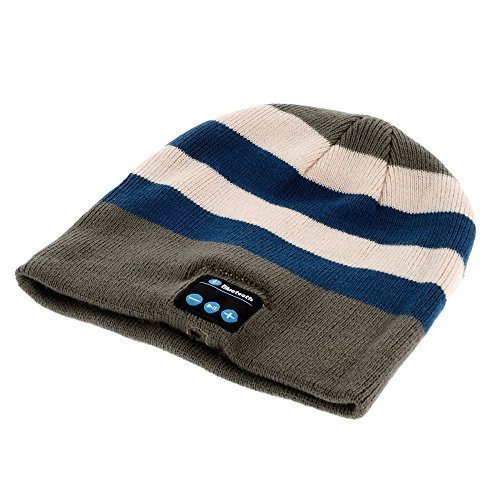 Knit Winter Beanie w/ Built-in Removable Bluetooth Stereo Headphone & Microphone for Hands Free for Men/Women