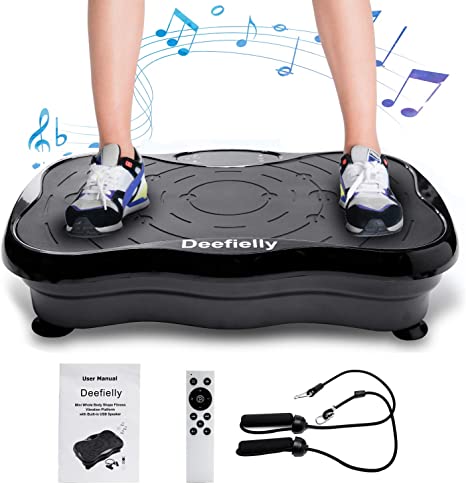 KESSER Vibration Platform with Rope Skipping, Vibration Plate Exercise Machine, Whole Body Workout Fitness Platform for Home Training and Shaping