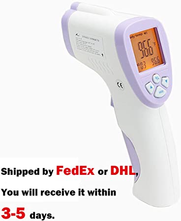 Dreambeauty Digital Medical Forehead and Ear Thermometer Professional Infrared Temporal Fever Hand Held Thermometers Non Contact Accurate Instant Readings Laser Temperature Gun for Kids Adults