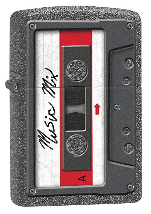 Zippo Lighter: Cassette Tape - Iron Stone 78252