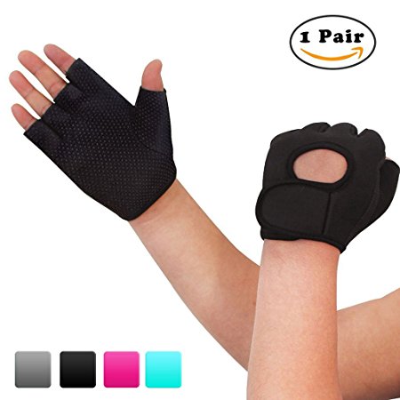 Nlife Power-Grip Half-finger SPORTS GLOVES,EXERCISE GLOVES Ideal For Cycling, Rowing, and Weightlifting