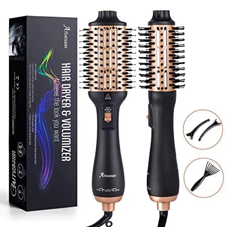Hair Dryer Brush,Aibesser Dryer and Volumizer Hot Air Brush,Blow Dryer Brush with ION Generator, and Ceramic Coating for Anti-Frizz Fast Drying, Blowouts and Styler for All Hair Types