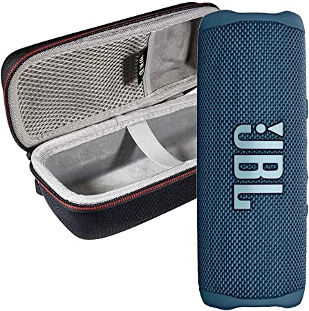 JBL FLIP 6 Portable Speaker IPX7 Waterproof On-The-Go Bundle with WRP Deluxe Hardshell Case (Blue)