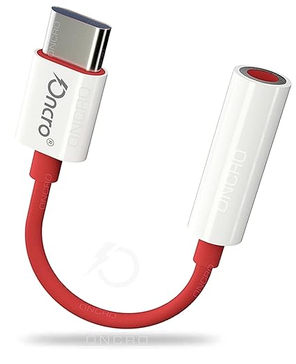 ONCRO® Latest 3.5mm to Type c Compatible 6t 7 pro 7t 8t 9 9r NORD 2 ce Oneplus Type c to 3.5 mm Jack Audio Connector Samsung M52 s21 s20 mi a2 fe fold 3 flip 3 Converter mic DAC